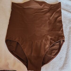 High-Waisted Brown Shapewear